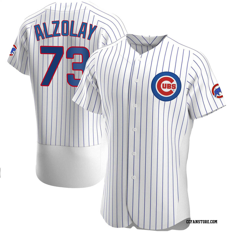 Authentic Adbert Alzolay Men's Chicago Cubs White Home Jersey