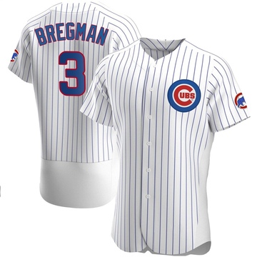 Authentic Alex Bregman Men's Chicago Cubs White Home Jersey