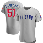 Authentic Anderson Espinoza Men's Chicago Cubs Gray Road Jersey