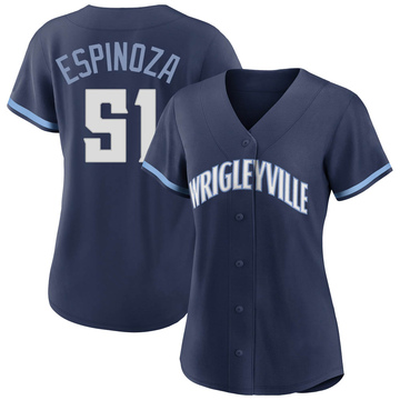 Authentic Anderson Espinoza Women's Chicago Cubs Navy 2021 City Connect Jersey