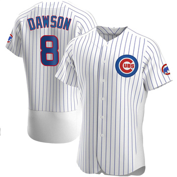 Authentic Andre Dawson Men's Chicago Cubs White Home Jersey