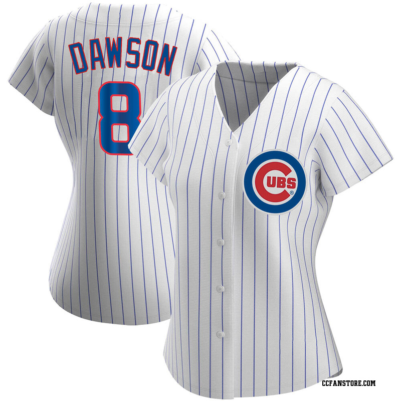Authentic Andre Dawson Women's Chicago Cubs White Home Jersey
