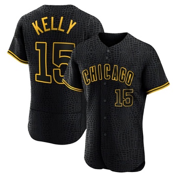 Authentic Carson Kelly Men's Chicago Cubs Black Snake Skin City Jersey