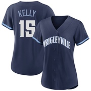 Authentic Carson Kelly Women's Chicago Cubs Navy 2021 City Connect Jersey
