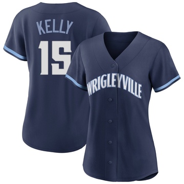 Authentic Carson Kelly Women's Chicago Cubs Navy 2021 City Connect Jersey