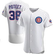 Authentic Cody Poteet Men's Chicago Cubs White Home Jersey