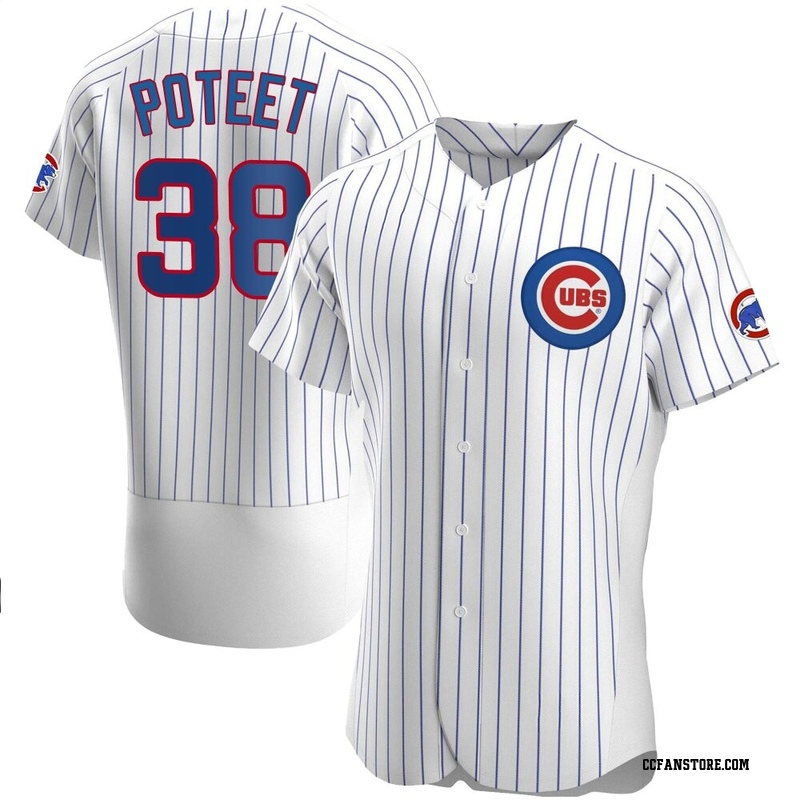 Authentic Cody Poteet Men's Chicago Cubs White Home Jersey