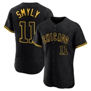 Authentic Drew Smyly Men's Chicago Cubs Black Snake Skin City Jersey