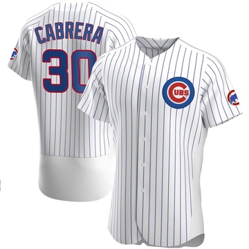 Authentic Edward Cabrera Men's Chicago Cubs White Home Jersey