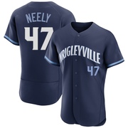 Authentic Jack Neely Men's Chicago Cubs Navy 2021 City Connect Jersey