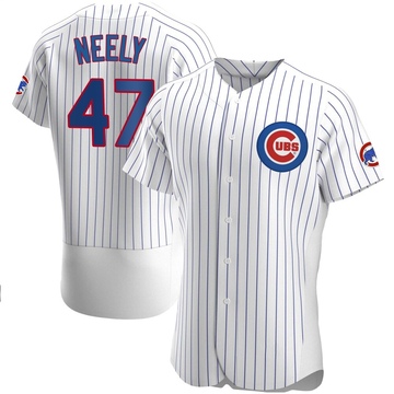 Authentic Jack Neely Men's Chicago Cubs White Home Jersey