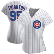 Authentic James Triantos Women's Chicago Cubs White Home Jersey