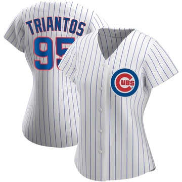 Authentic James Triantos Women's Chicago Cubs White Home Jersey