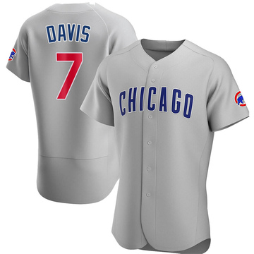 Authentic Jody Davis Men's Chicago Cubs Gray Road Jersey
