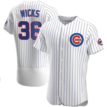 Authentic Jordan Wicks Men's Chicago Cubs White Home Jersey