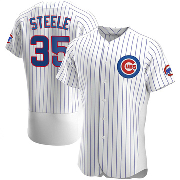 Authentic Justin Steele Men's Chicago Cubs White Home Jersey