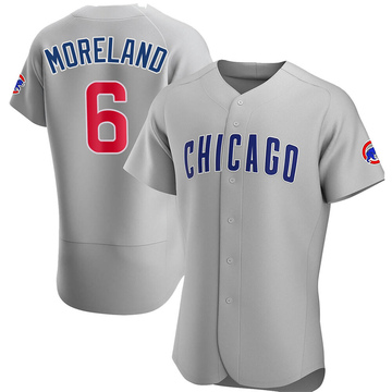 Authentic Keith Moreland Men's Chicago Cubs Gray Road Jersey