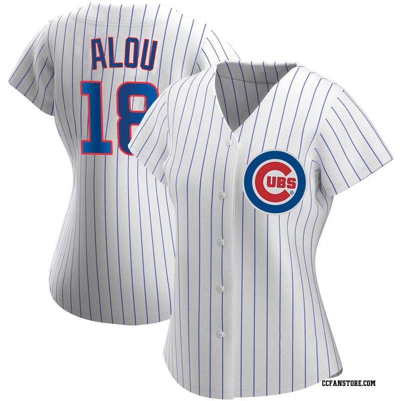 Authentic Moises Alou Women's Chicago Cubs White Home Jersey