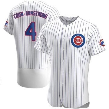 Authentic Pete Crow-Armstrong Men's Chicago Cubs White Home Jersey