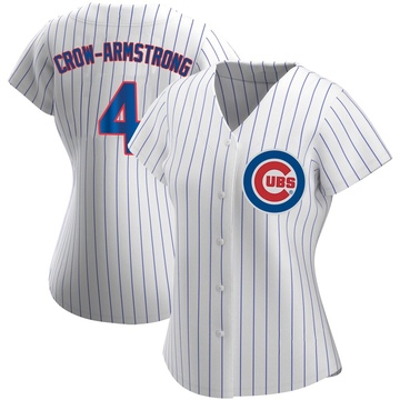 Authentic Pete Crow-Armstrong Women's Chicago Cubs White Home Jersey