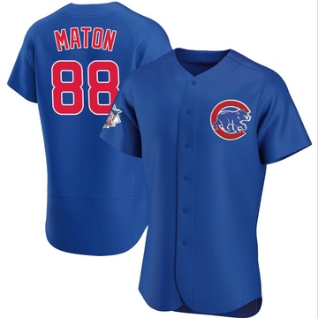Authentic Phil Maton Men's Chicago Cubs Royal Alternate Jersey