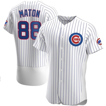 Authentic Phil Maton Men's Chicago Cubs White Home Jersey