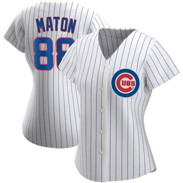 Authentic Phil Maton Women's Chicago Cubs White Home Jersey