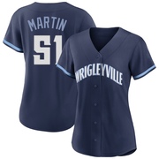 Authentic Riley Martin Women's Chicago Cubs Navy 2021 City Connect Jersey