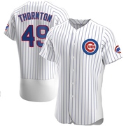 Authentic Trent Thornton Men's Chicago Cubs White Home Jersey