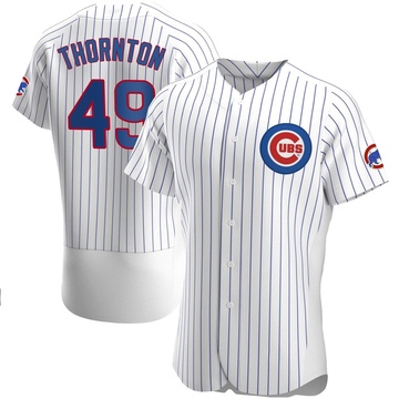 Authentic Trent Thornton Men's Chicago Cubs White Home Jersey