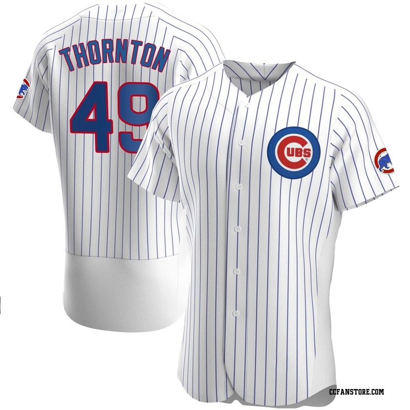 Authentic Trent Thornton Men's Chicago Cubs White Home Jersey
