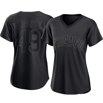 Authentic Trent Thornton Women's Chicago Cubs Black Pitch Fashion Jersey