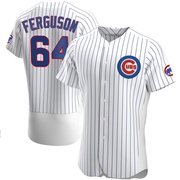 Authentic Tyler Ferguson Men's Chicago Cubs White Home Jersey
