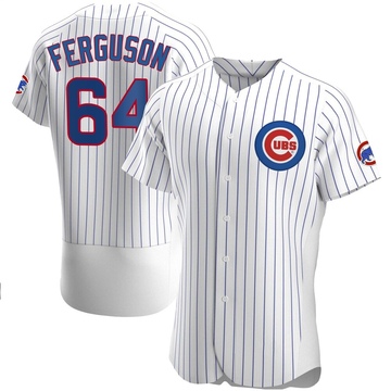 Authentic Tyler Ferguson Men's Chicago Cubs White Home Jersey