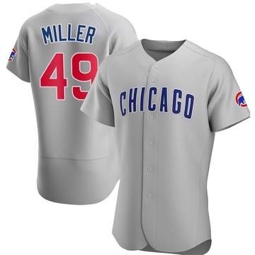 Authentic Tyson Miller Men's Chicago Cubs Gray Road Jersey