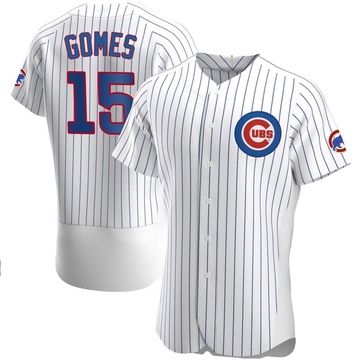 Authentic Yan Gomes Men's Chicago Cubs White Home Jersey