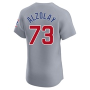 Elite Adbert Alzolay Men's Chicago Cubs Gray Road Jersey
