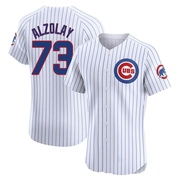 Elite Adbert Alzolay Men's Chicago Cubs White Home Jersey