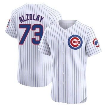 Elite Adbert Alzolay Men's Chicago Cubs White Home Jersey