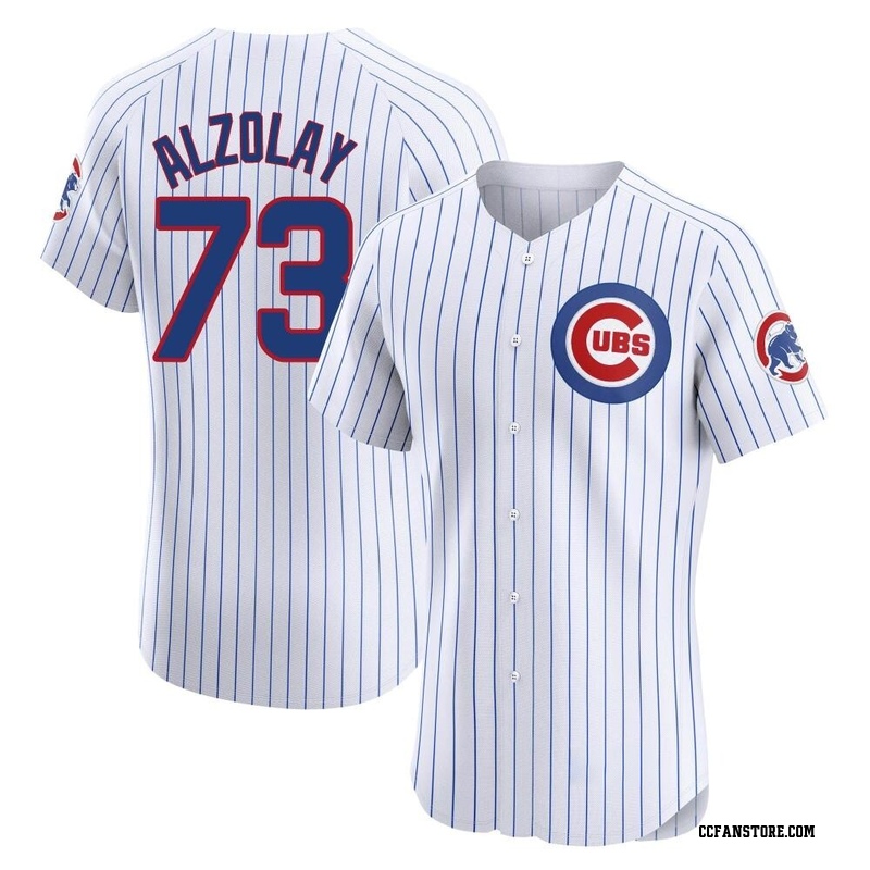 Elite Adbert Alzolay Men's Chicago Cubs White Home Jersey