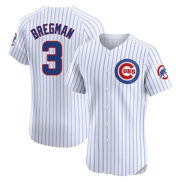 Elite Alex Bregman Men's Chicago Cubs White Home Jersey