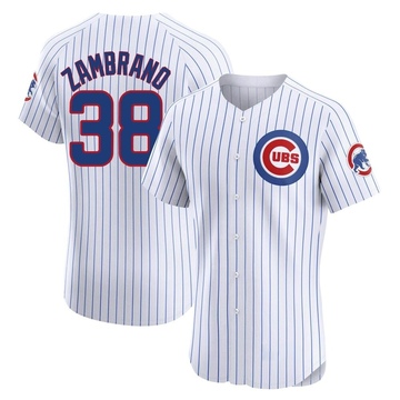 Elite Carlos Zambrano Men's Chicago Cubs White Home Jersey