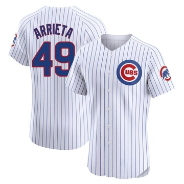 Elite Jake Arrieta Men's Chicago Cubs White Home Jersey