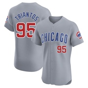 Elite James Triantos Men's Chicago Cubs Gray Road Jersey