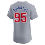 Elite James Triantos Men's Chicago Cubs Gray Road Jersey