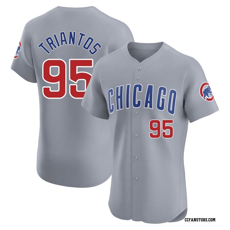 Elite James Triantos Men's Chicago Cubs Gray Road Jersey