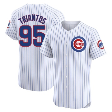 Elite James Triantos Men's Chicago Cubs White Home Jersey