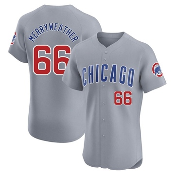 Elite Julian Merryweather Men's Chicago Cubs Gray Road Jersey