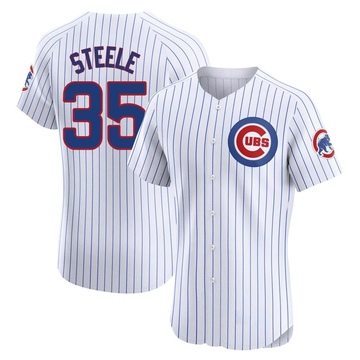 Elite Justin Steele Men's Chicago Cubs White Home Jersey