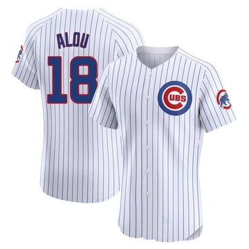 Elite Moises Alou Men's Chicago Cubs White Home Jersey